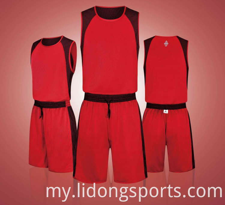 Design International Basetball Basketball Jersey Uniform Custom ဘတ်စကက်ဘောလုပ်ခရူး